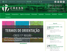 Tablet Screenshot of cress-es.org.br